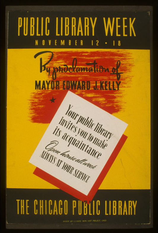 A picture of Public library week--November 12 - 18 Your public library invites you to make its acquaintance : Open house all week : Always at your service.