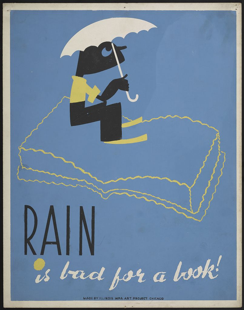 A picture of Rain is bad for a book!