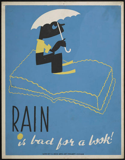 A picture of Rain is bad for a book!
