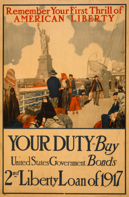 A picture of Remember your first thrill of American liberty Your duty - Buy United States government bonds--2nd Liberty Loan of 1917 /