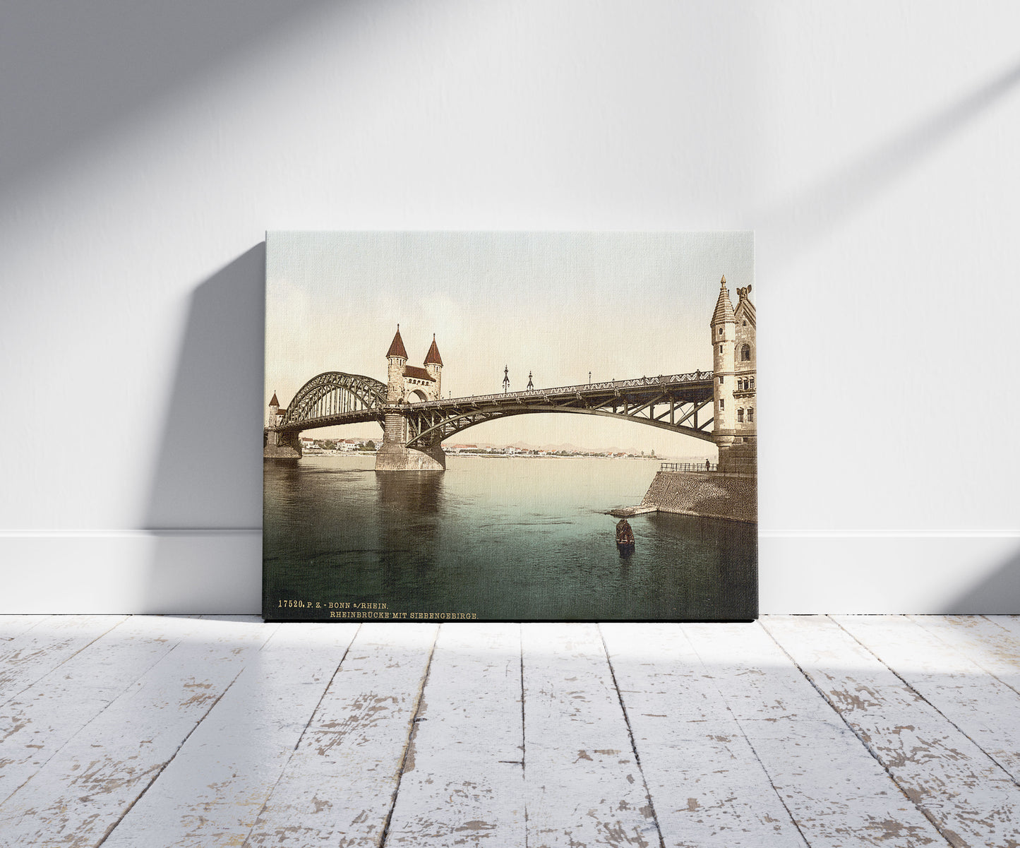 A picture of Rhine Bridge and Siebengebirge, Germany