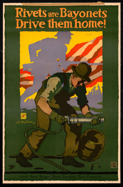 A picture of Rivets are bayonets - Drive them home!