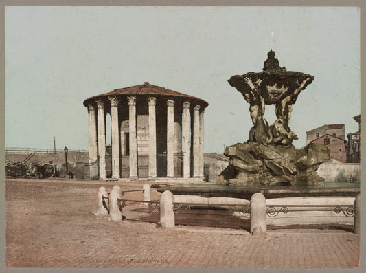 A picture of Roma. Tempio di Vesta Colla Fontana