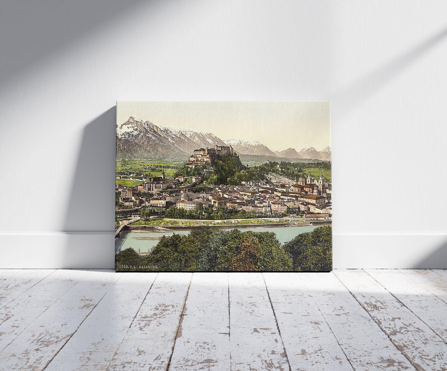 A picture of Salzburg, from the Kapuzinerberg, Austro-Hungary