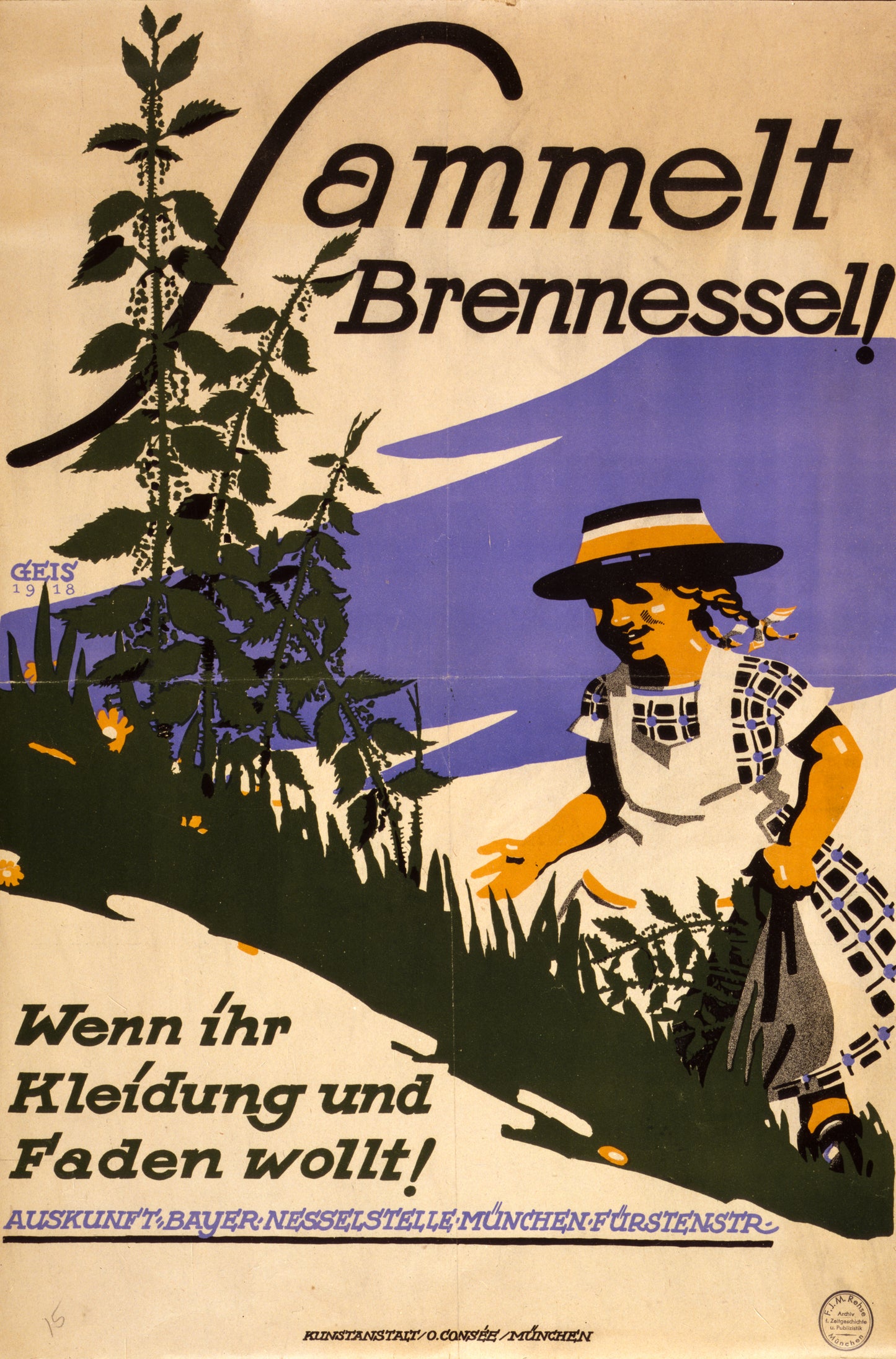 A picture of Sammelt Brennessel! Wenn ihr Kleidung und Faden wollt!