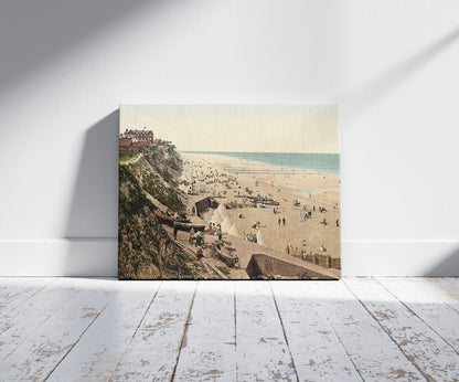 A picture of Sands, West, Mundsley-On-Sea, England, a mockup of the print leaning against a wall