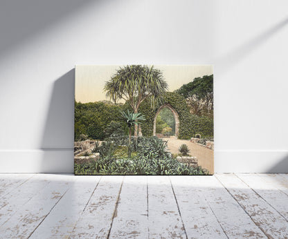 A picture of Scilly Isles, Tresco Abbey, old arches, Cornwall, England