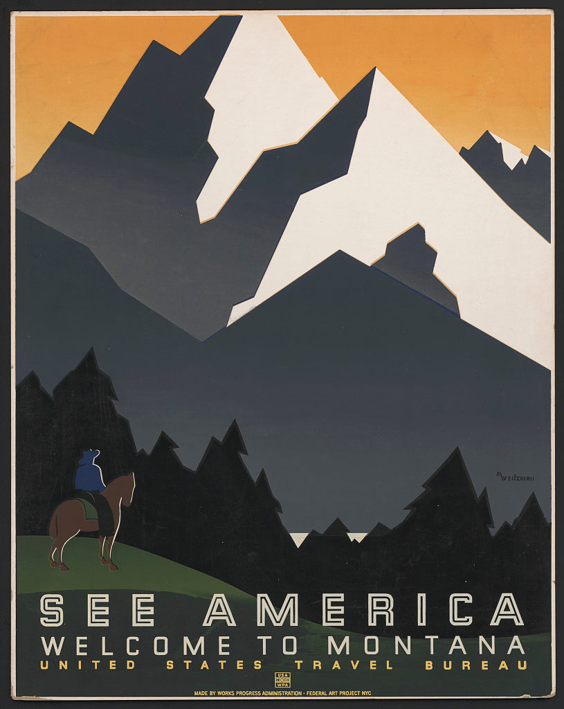 A picture of See America. Welcome to Montana