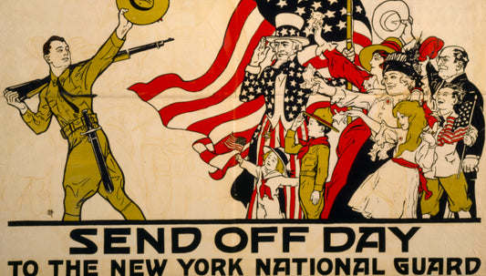 A picture of Send off day to the New York National Guard