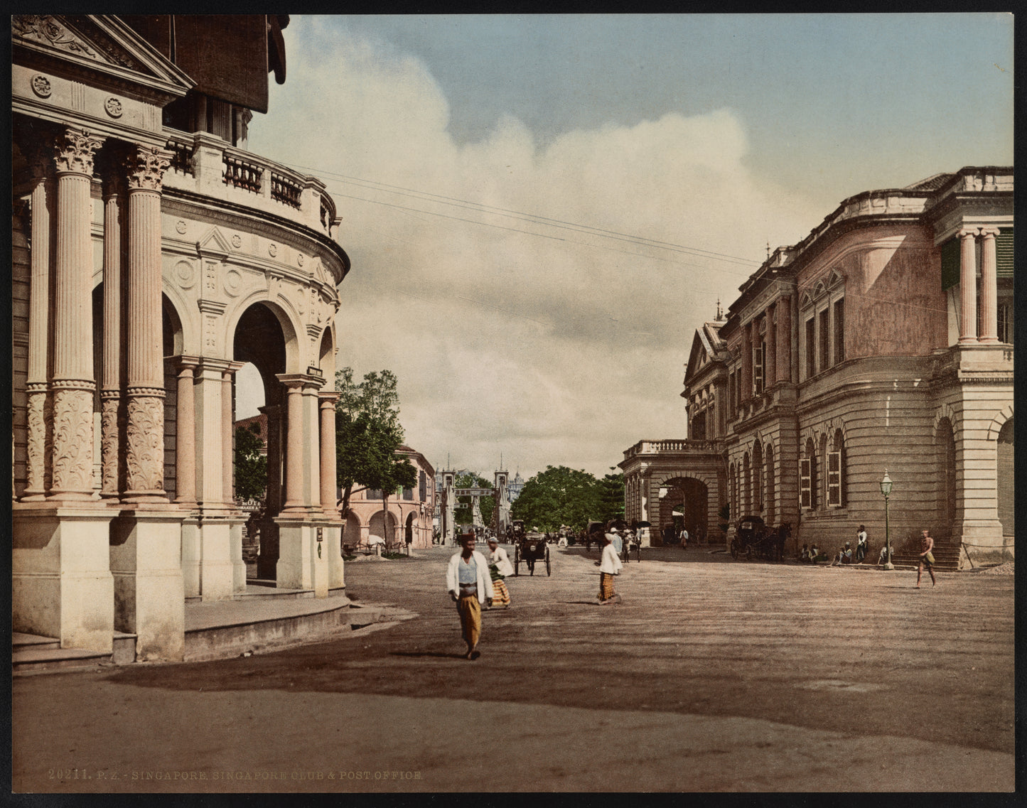 A picture of Singapore. Singapore Club & Post Office