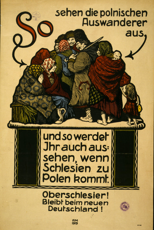 A picture of So sehen die polnischen Auswanderer aus, und so werdet Ihr auch aussehen, wenn Schlesien zu Polen kommt. Oberschleisier! Bleibt beim neuen Deutschland!