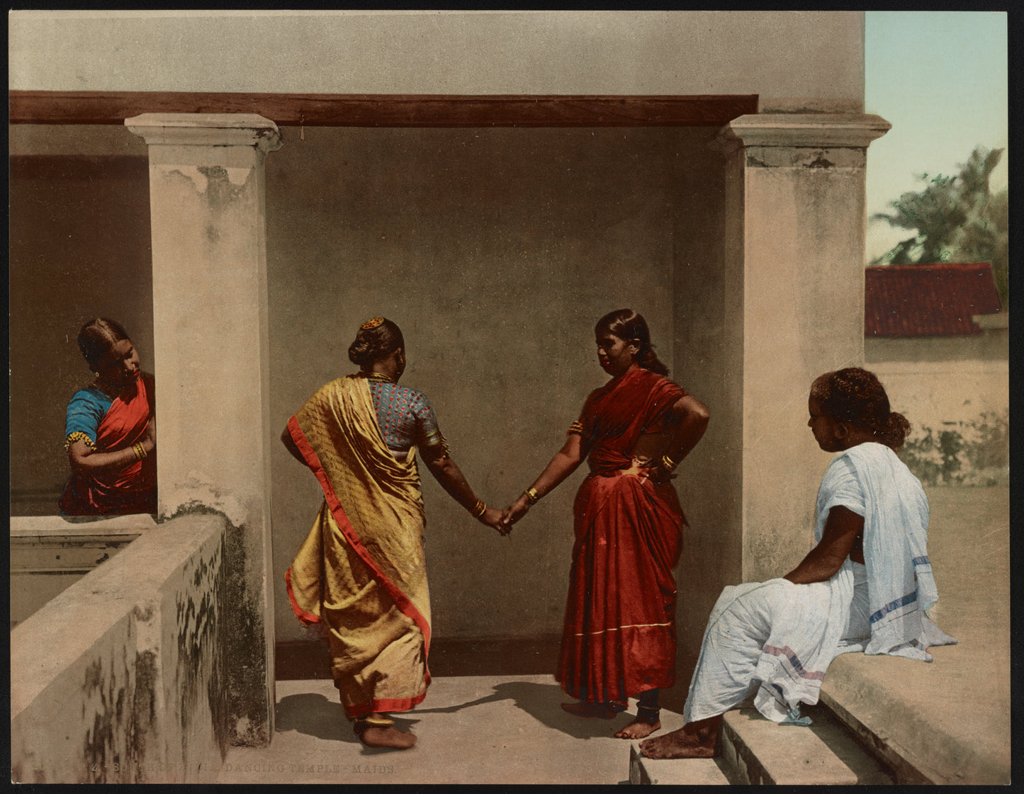 A picture of South of India. Dancing Temple-Maids