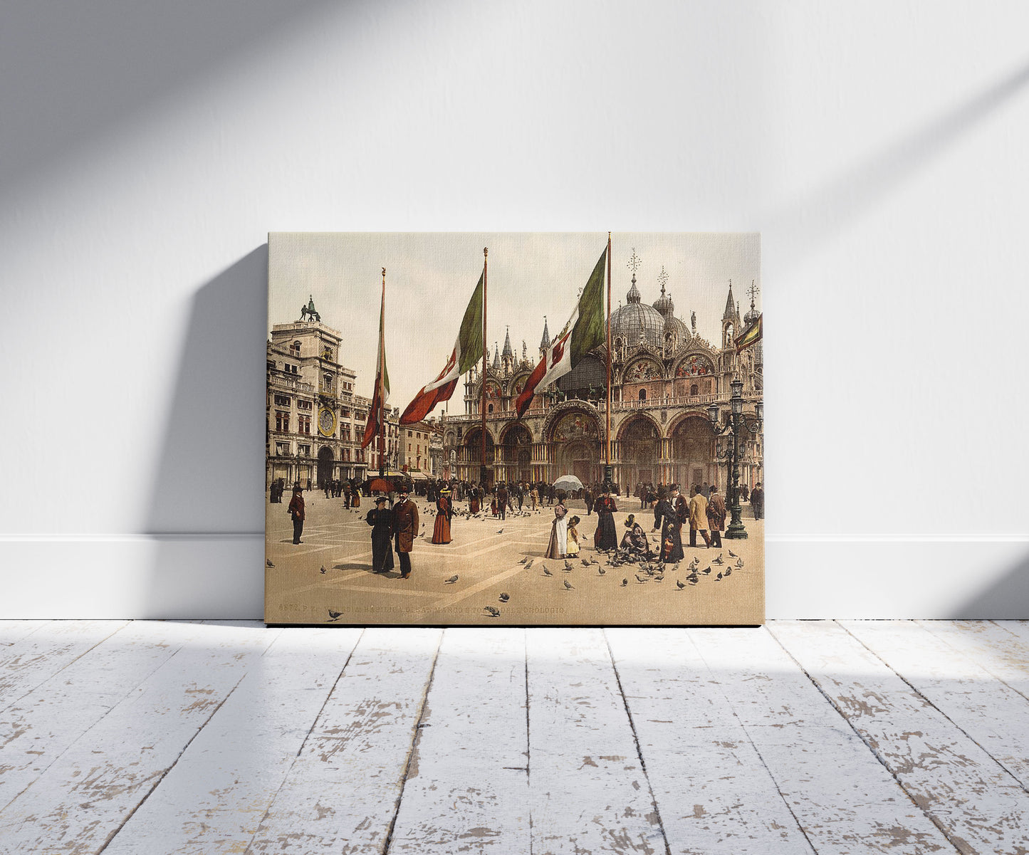 A picture of St. Mark's Church and the clock, Venice, Italy