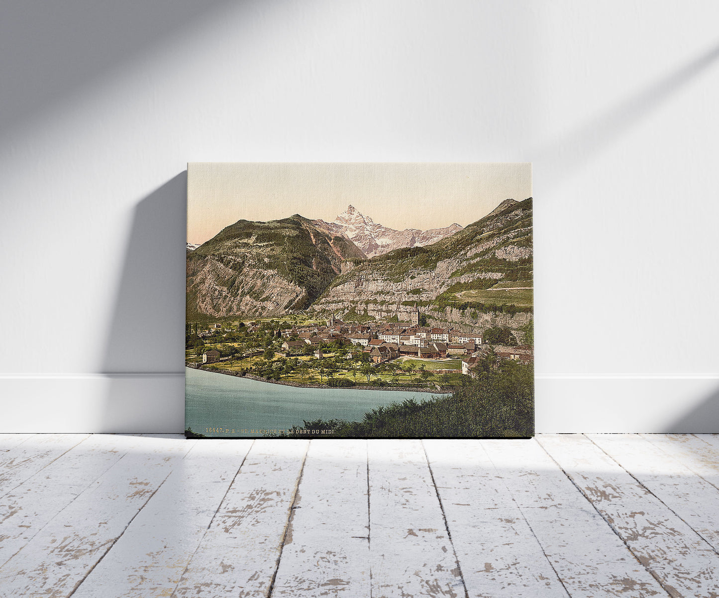 A picture of St. Maurice and Dent du Midi, Valais, Alps of, Switzerland