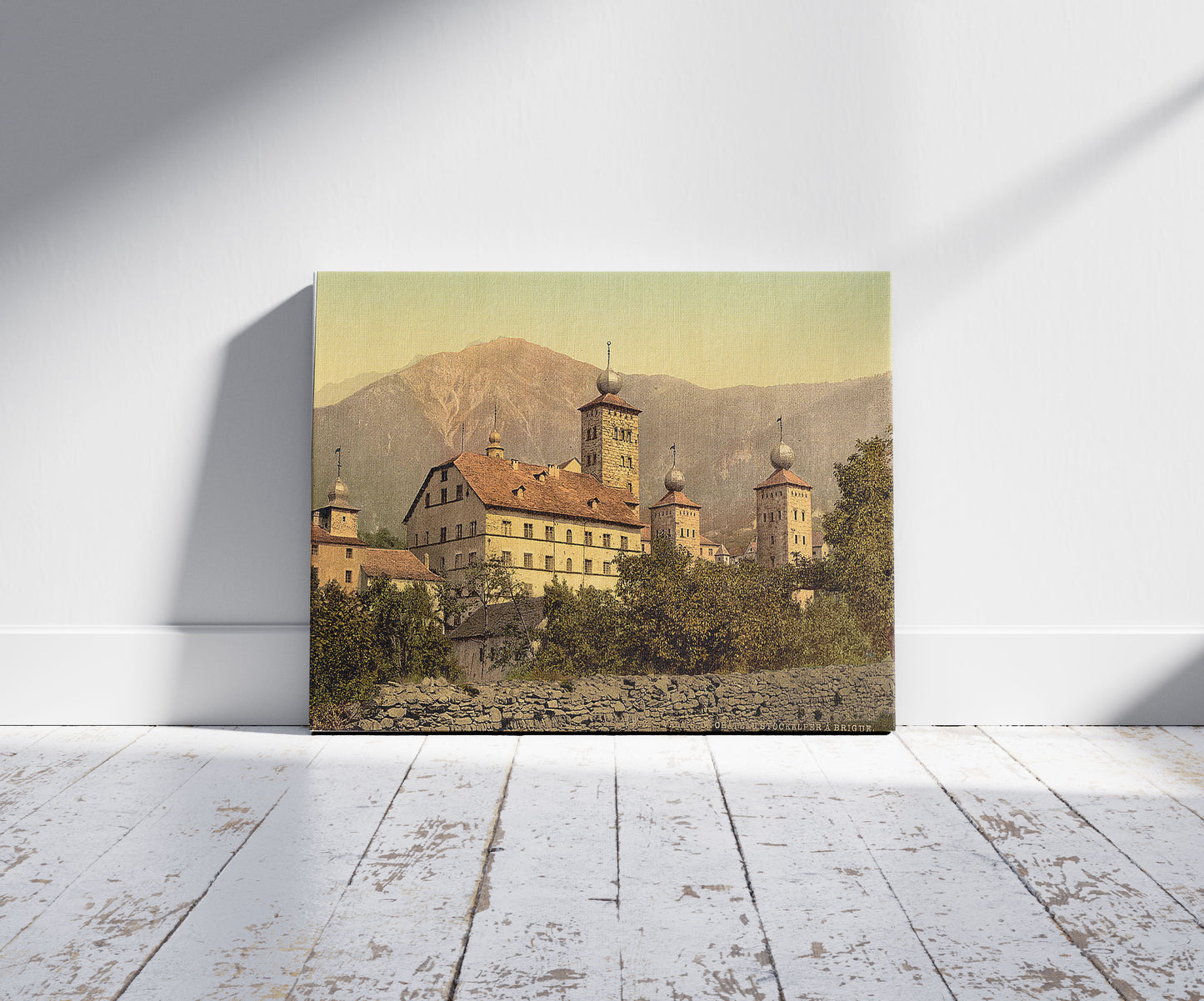 A picture of Stockalper Palace at Brigue, Valais, Switzerland