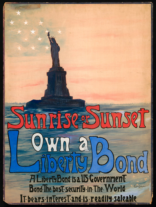 A picture of Sunrise or sunset own a Liberty Bond