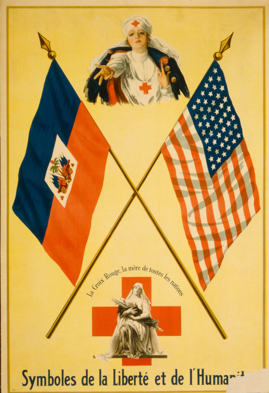 A picture of Symboles de la liberté et de l'humanité La Croix Rouge, la mère de toutes les nations.