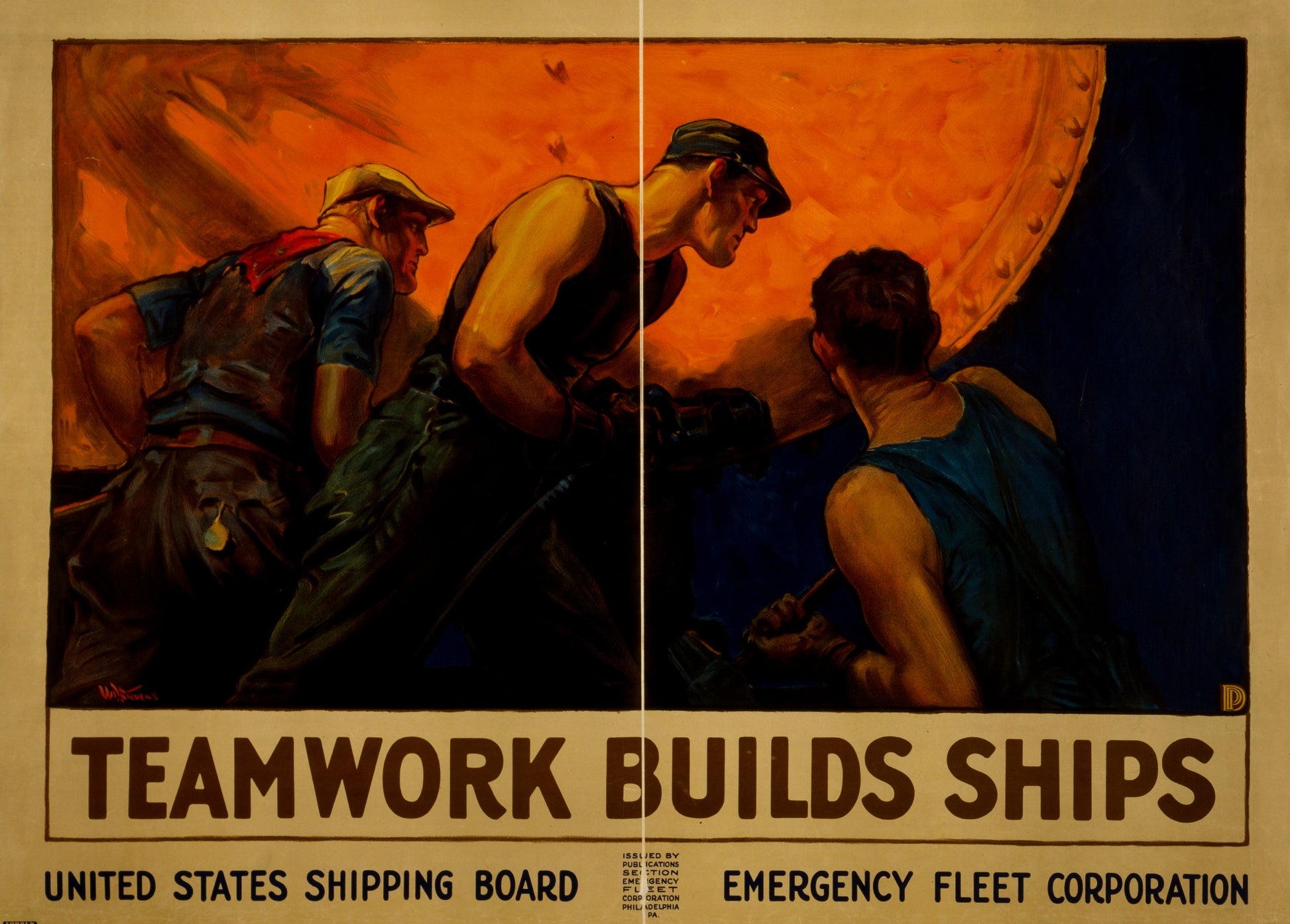 A picture of Teamwork builds ships