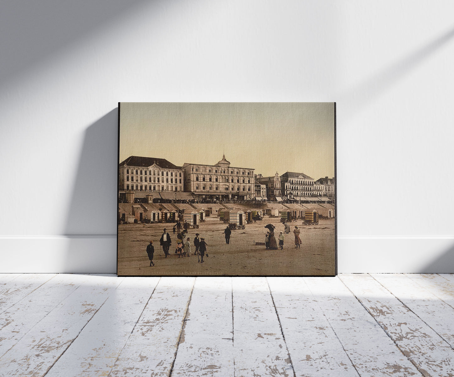 A picture of The beach and hotels, Blankenberghe, Belgium