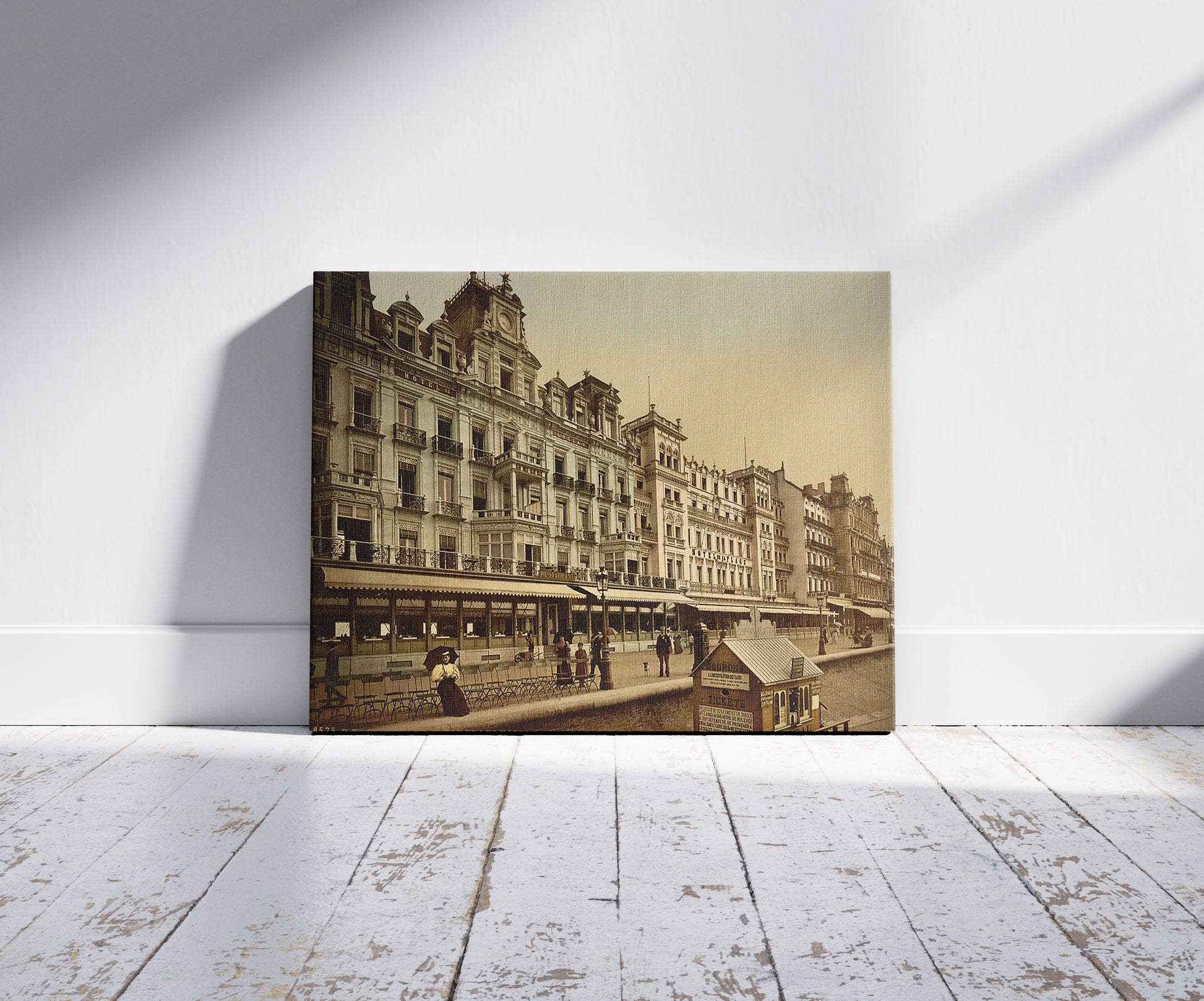 A picture of The beach and hotels, Ostend, Belgium