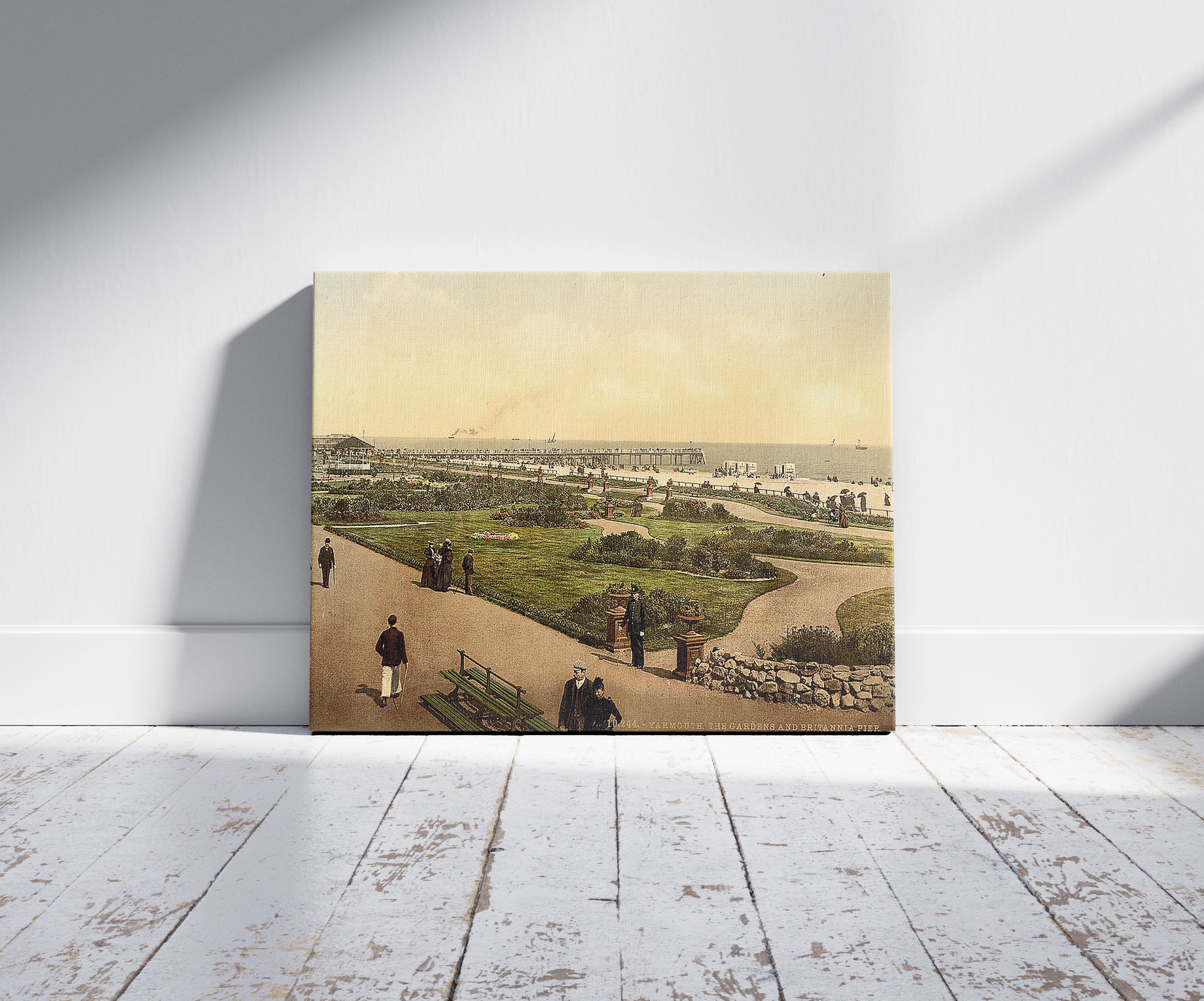 A picture of The beach, gardens and jetty, Yarmouth, England