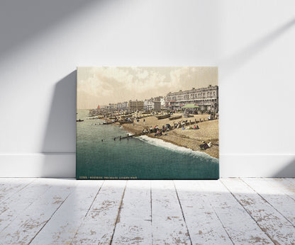 A picture of The beach looking west, Worthing, England