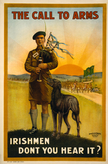 A picture of The call to arms. Irishmen don't you hear it?