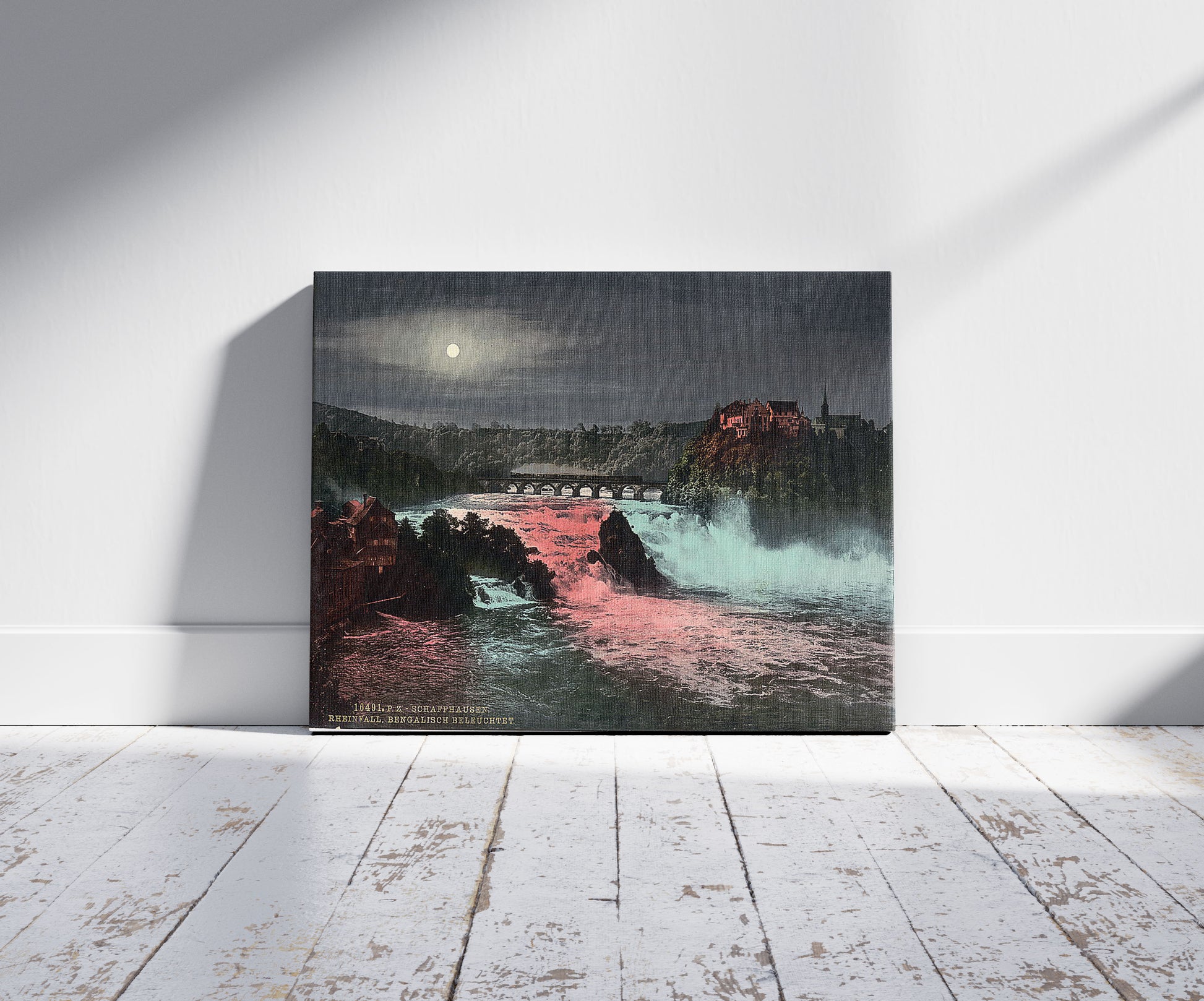 A picture of The Falls of the Rhine, by Bengal Light, Schaffhausen, Switzerland