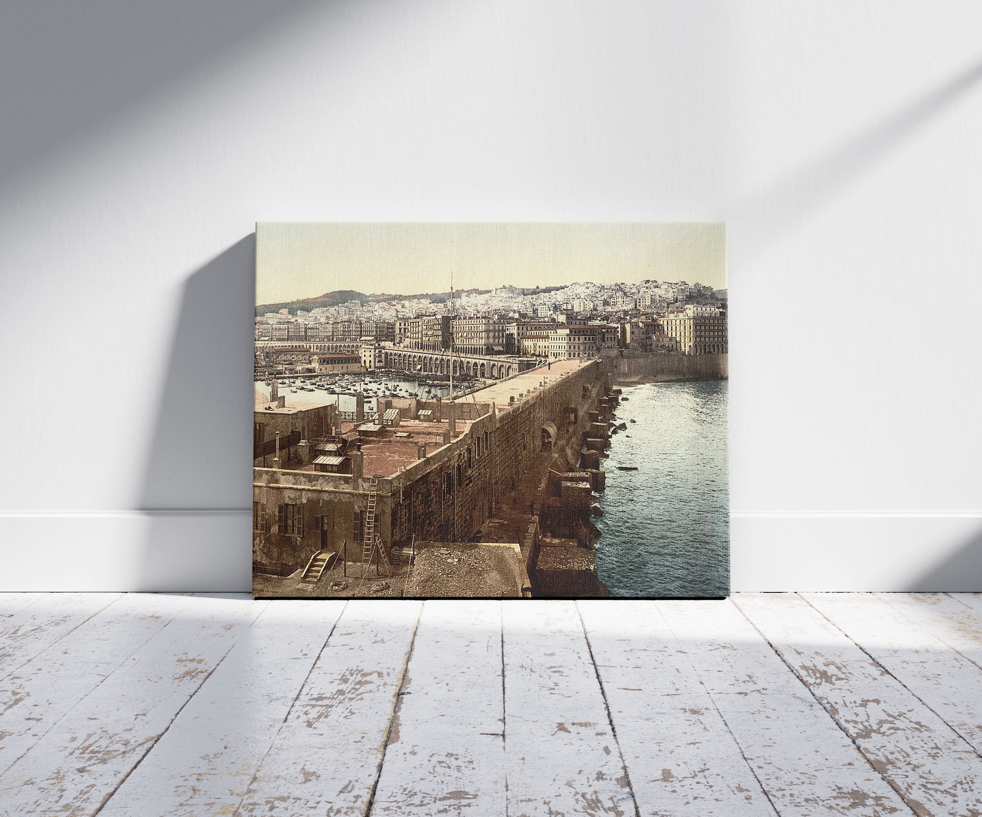 A picture of The harbor from the lighthouse, Algiers, Algeria