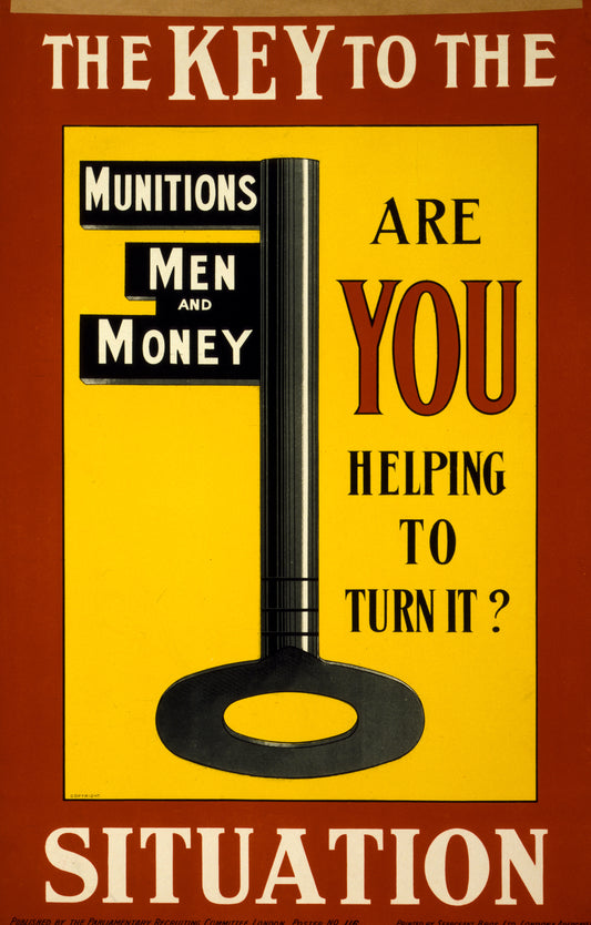 A picture of The key to the situation. Are you helping to turn it?