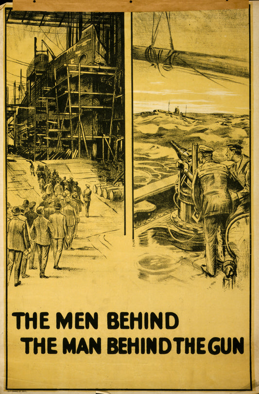 A picture of The men behind the man behind the gun