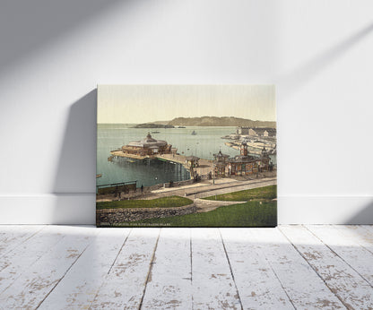 A picture of The Pier, with Drake's Island, Plymouth, England