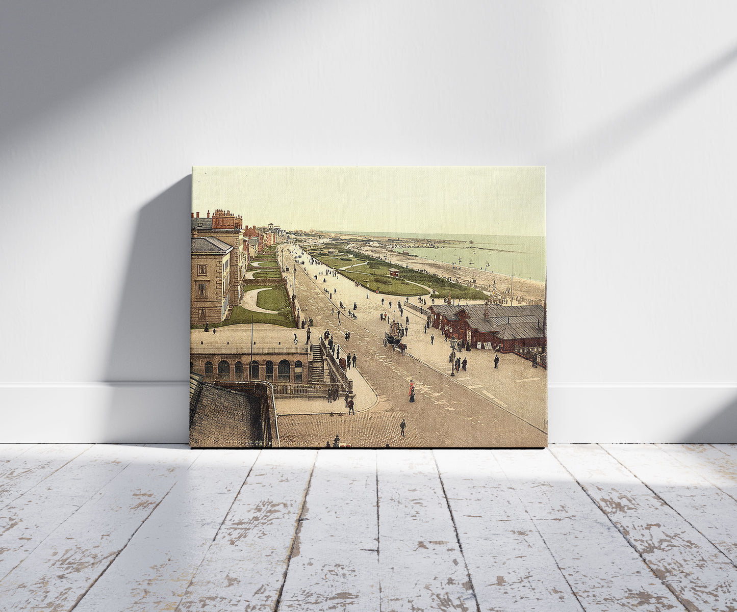 A picture of The promenade and lakes, Southport, England