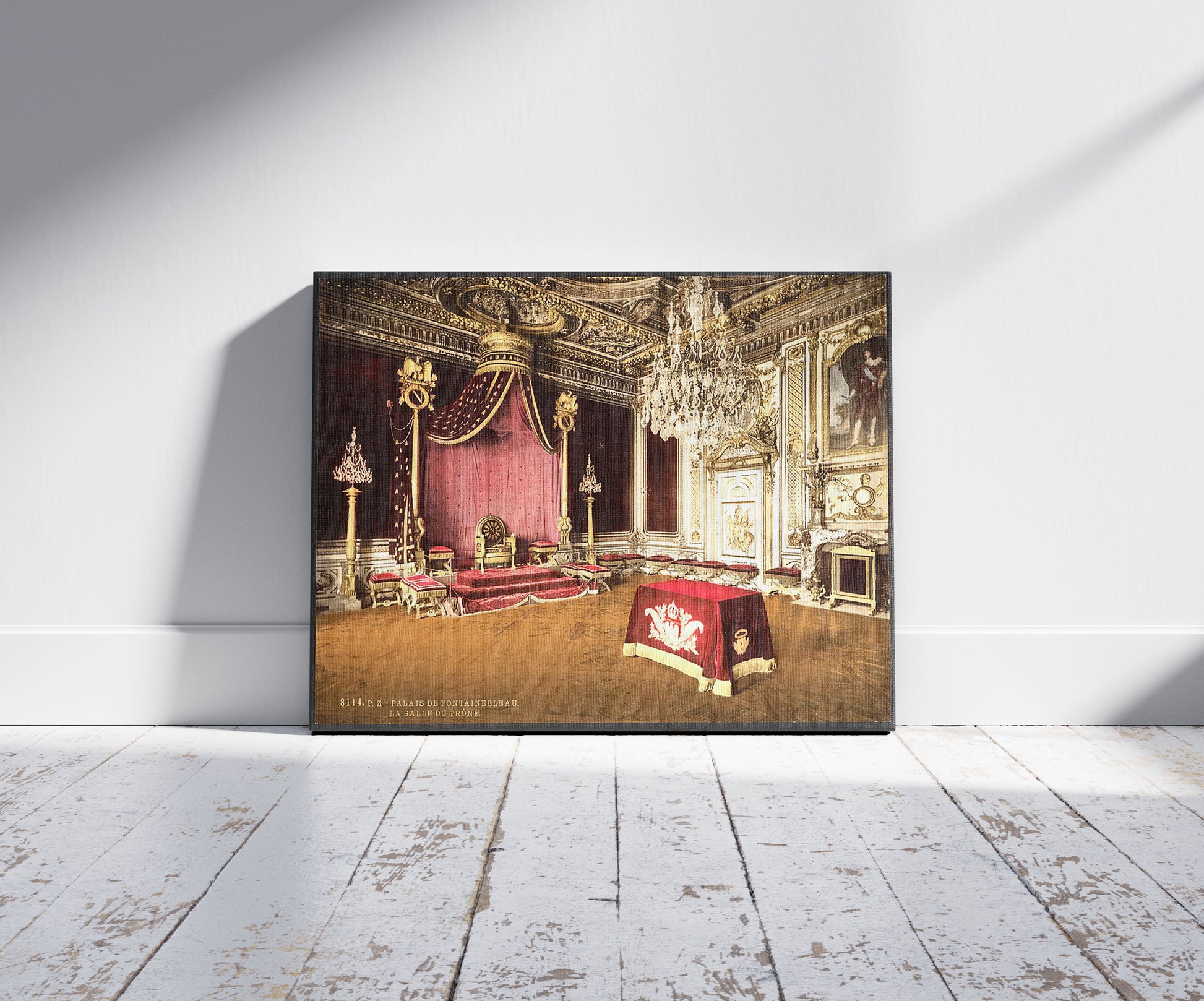 A picture of The throne room, Fontainebleau Palace, France