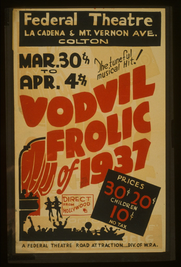 A picture of The tuneful musical hit! "Vodvil frolic" of 1937 - direct from Hollywood