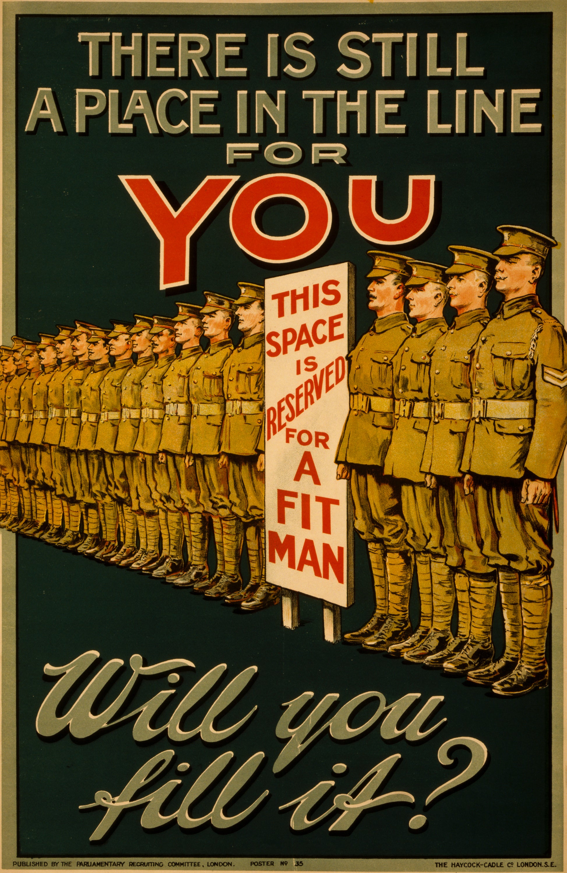 A picture of There is still a place in the line for you. Will you fill it?