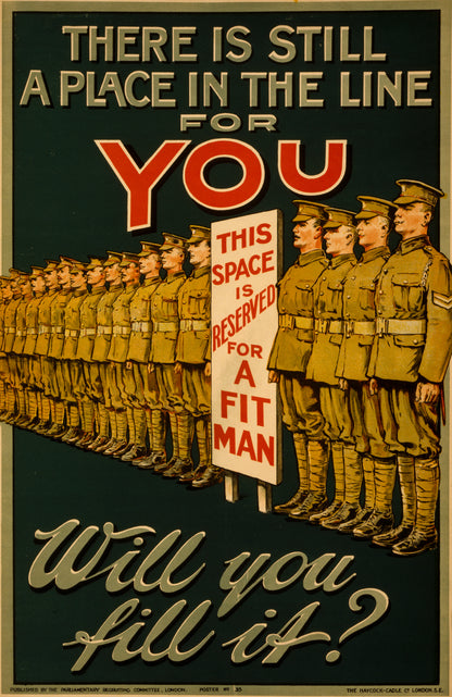 A picture of There is still a place in the line for you. Will you fill it?