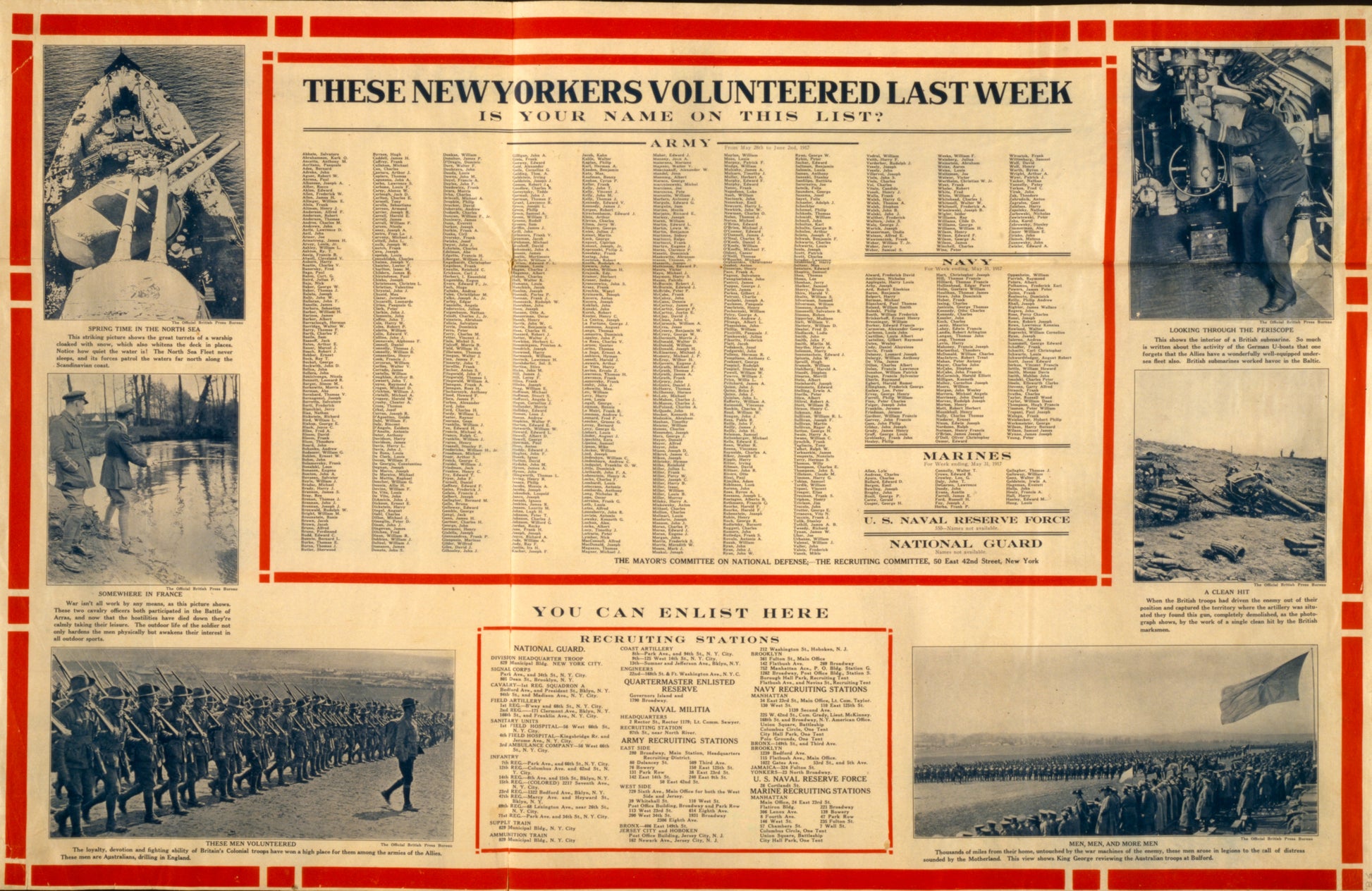 A picture of These New Yorkers volunteered last week--Is your name on this list?