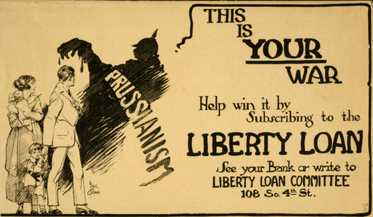 A picture of This is your war Help win it by subscribing to the Liberty Loan /