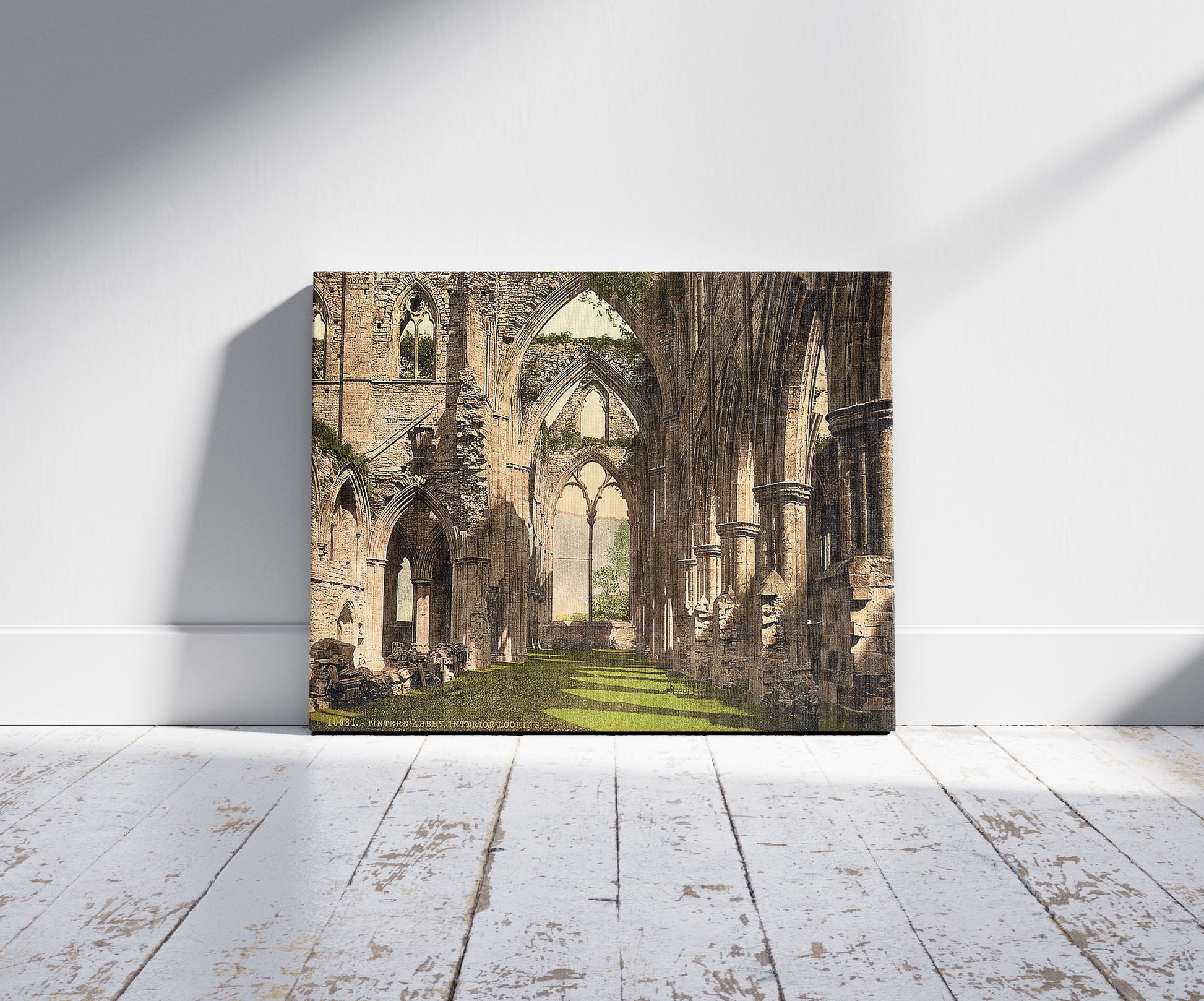 A picture of Tintern Abbey interior, looking E.