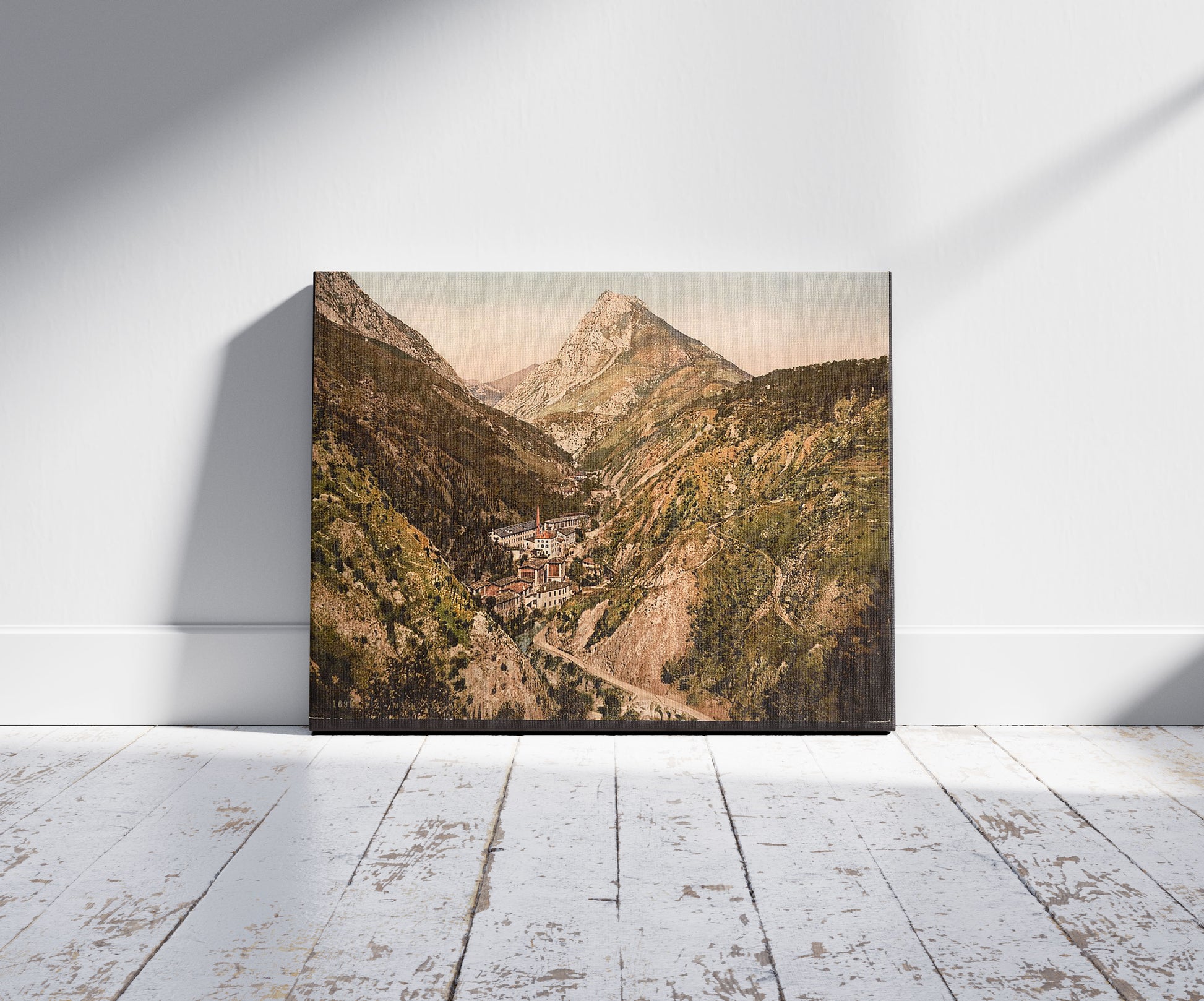 A picture of Toscolana (i.e. Toscolano) Valley at Maino, general view, Lake Garda, Italy