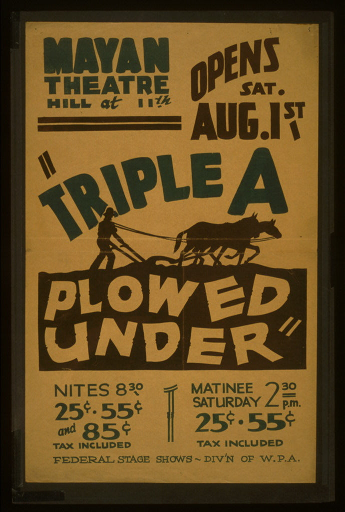 A picture of "Triple a plowed under"
