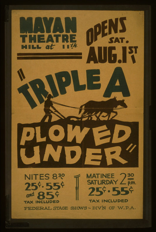 A picture of "Triple a plowed under"