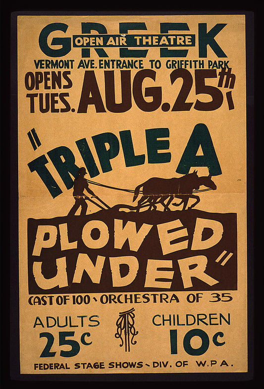 A picture of "Triple a plowed under"