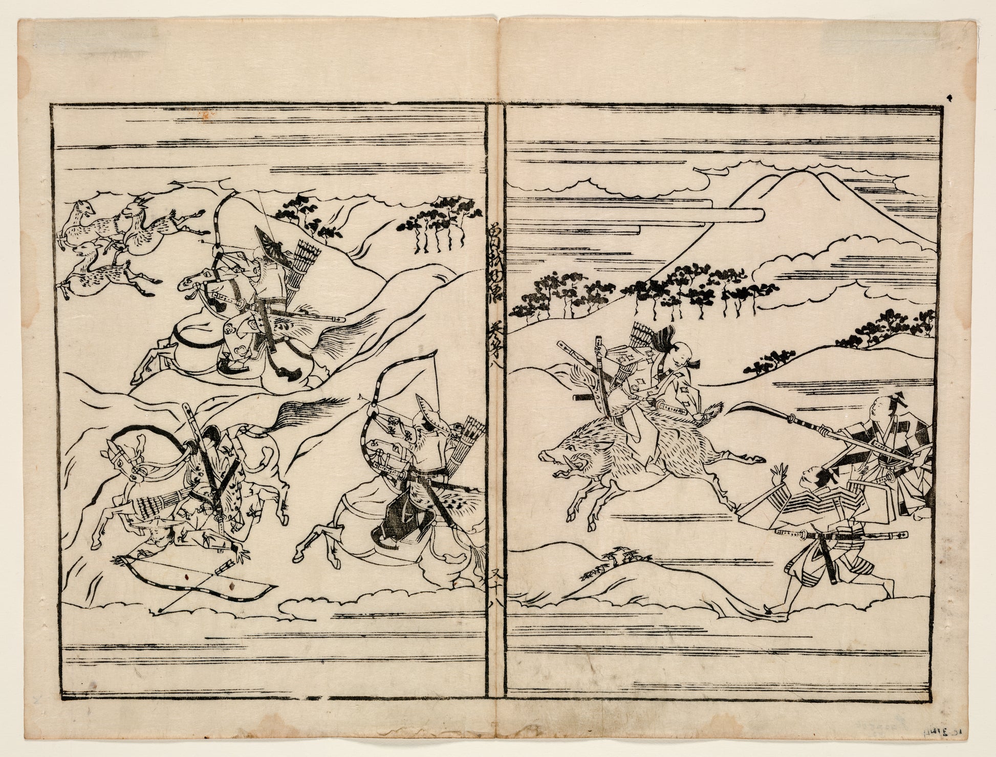 A picture of Two scenes related to the Soga family