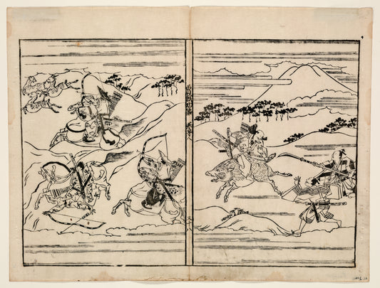 A picture of Two scenes related to the Soga family