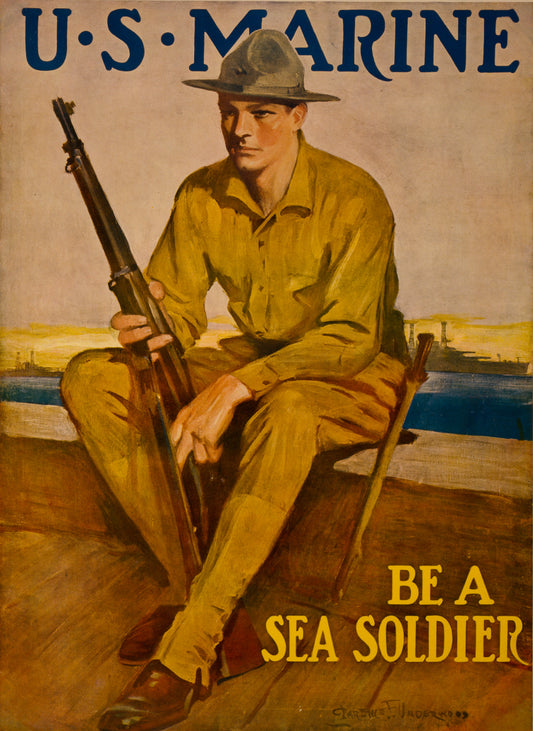 A picture of U.S. Marine - Be a sea soldier