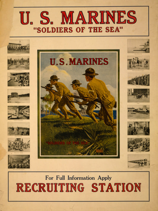 A picture of U.S. Marines - "Soldiers of the sea"