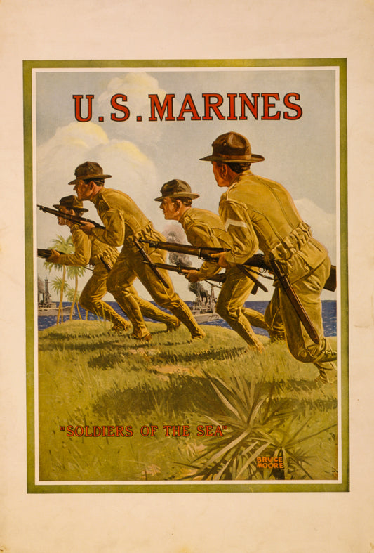 A picture of U.S. Marines - "Soldiers of the sea"