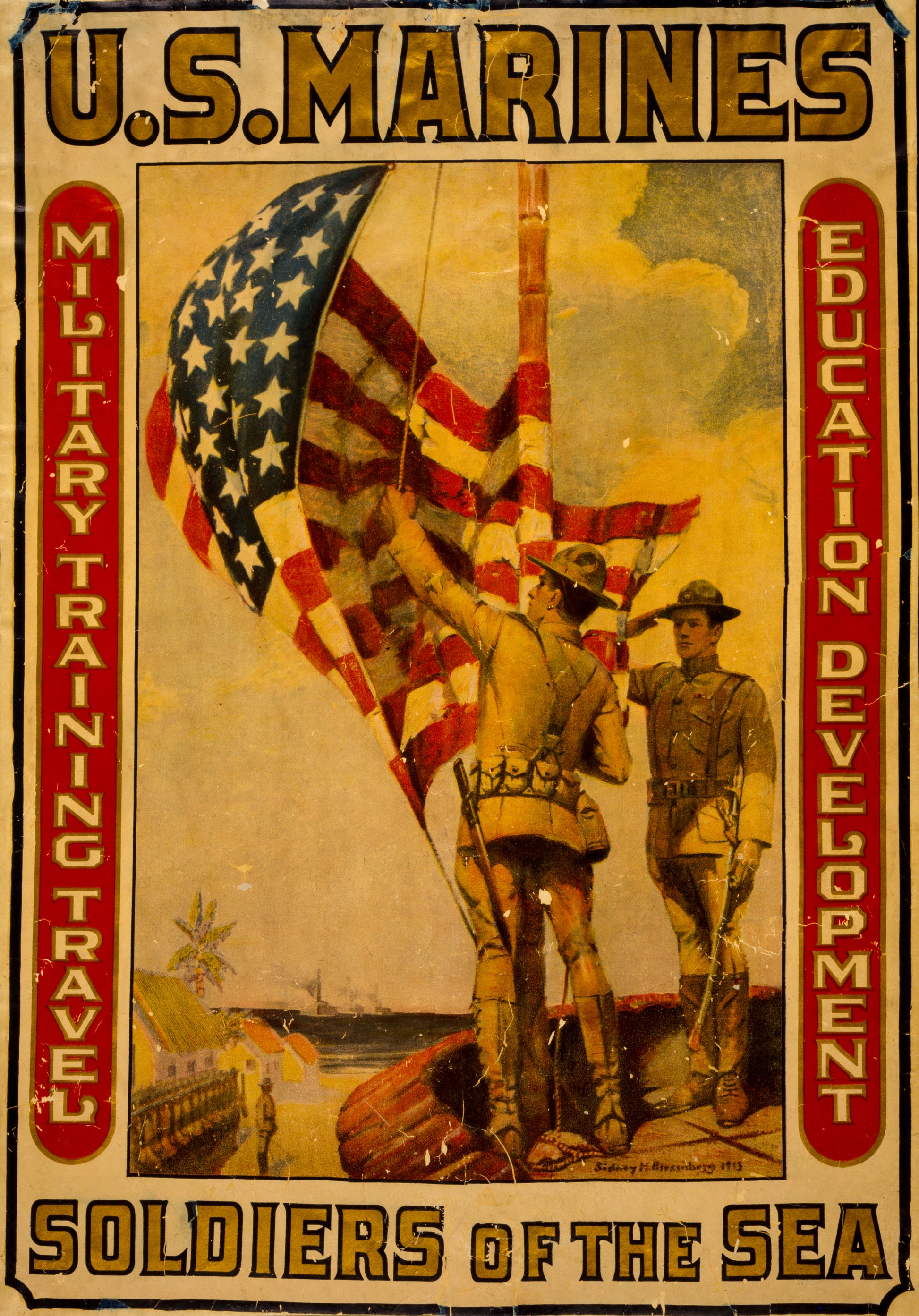 A picture of U.S. Marines - Soldiers of the sea Military training, travel, education, development /